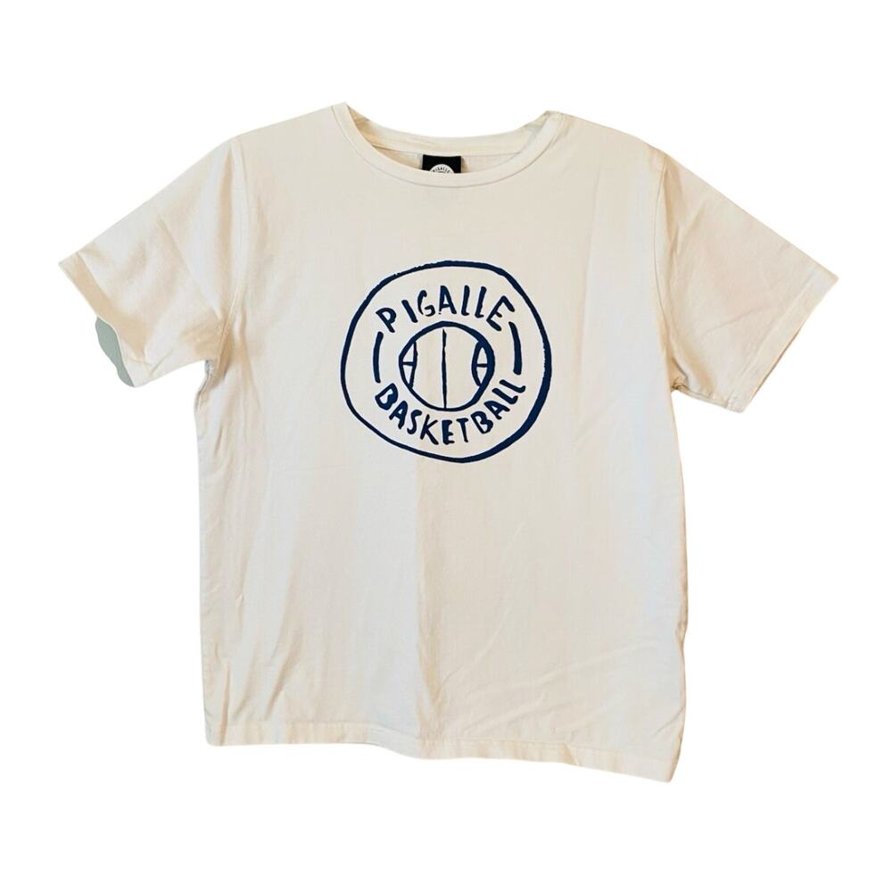 Pigalle Basketball T-Shirt Adult Small White 100% Cotton